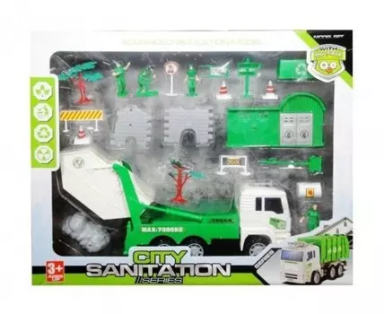 Мусоровоз с аксессуарами Swede