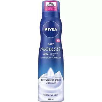 Мусс для тела с миндальным маслом для сухой кожи 200мл, Nivea