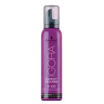 Мусс-краска для волос 4-68, 100 мл Schwarzkopf Professional, Igora Expert Mousse