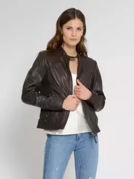 МУСТАНГ кожаная куртка "Бланка" Mustang, коричневый