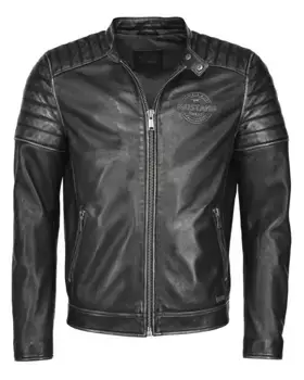 МУСТАНГ кожаная куртка Mustang, черный