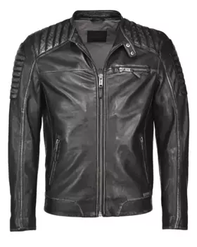 МУСТАНГ кожаная куртка Mustang, черный