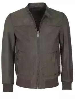 МУСТАНГ кожаная куртка Mustang, серый