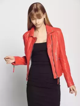 МУСТАНГ кожаная куртка "Танна" Mustang, красный