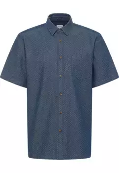 МУСТАНГ рубашка с короткими рукавами "Рубашка с короткими рукавами" Mustang, синий