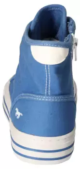 Mustang Shoes ботинки на шнуровке "высокие кеды, повседневная обувь", платформа, высокие кеды, повседневная обувь на внутренней молнии, синий