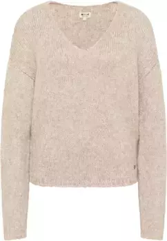 MUSTANG Свитер "Стиль Carla V Свитер", коричневый