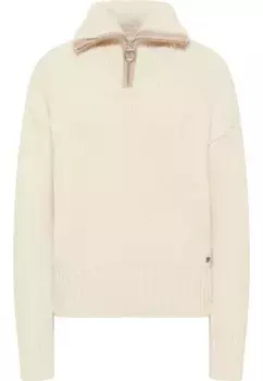 МУСТАНГ Свитер "Стиль Карлы Тройер" Mustang, кремовый