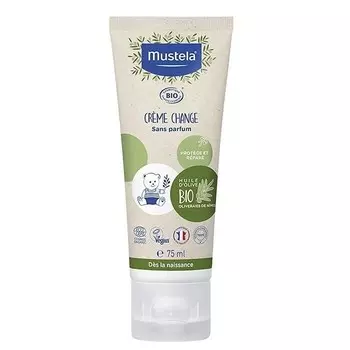 Mustela, Organic Diaper Cream, Органический крем под подгузник, 75мл