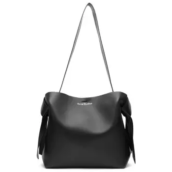 Musubi midi новая кожаная сумка r Acne Studios, черный