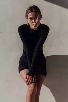 МУУВ. Готово или нет платье Muuv., черный