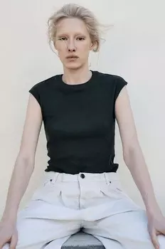 МУУВ. хлопковый топ TETE Muuv., бирюзовый