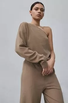 МУУВ. лонгслив с добавлением хлопка MEU LAINE Muuv., коричневый