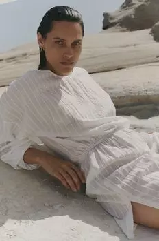 МУУВ. платье AJE из хлопка Muuv., белый