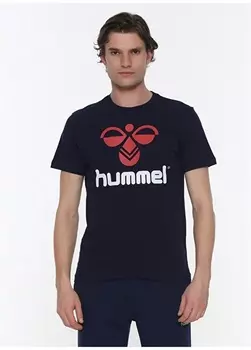 МУЖЧИНА Темно-синяя мужская футболка Hummel