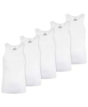 Мужчины 5-pk. твердые влагоотводящие баки, созданные для macy's Alfani, белый