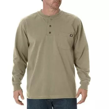 Мужчины, Dickies, тяжелый вес, Хенли, бежевый