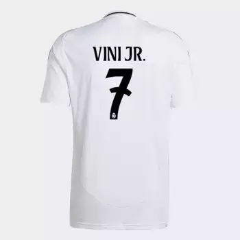 Мужская 1-я форма Реал Мадрид CF 2024-2025 Vini Jr. 7 Adidas футболка, белый