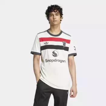 Мужская 3-я форма Манчестер Юнайтед 2024-2025 футболка Adidas, белый