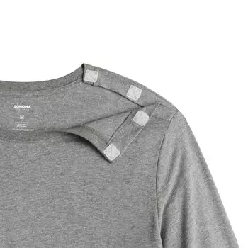 Мужская адаптивная футболка с длинными рукавами Sonoma Goods For Life Easy Dressing