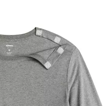 Мужская адаптивная футболка с длинными рукавами Sonoma Goods For Life Easy Dressing