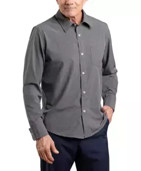 Мужская адаптивная рубашка на магнитных пуговицах Slim-Fit Joe & Bella, серый