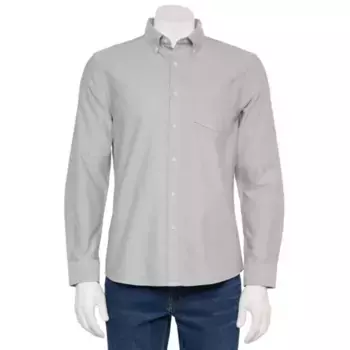 Мужская адаптивная рубашка с длинным рукавом идеальной длины Sonoma Goods For Life, цвет castlerock