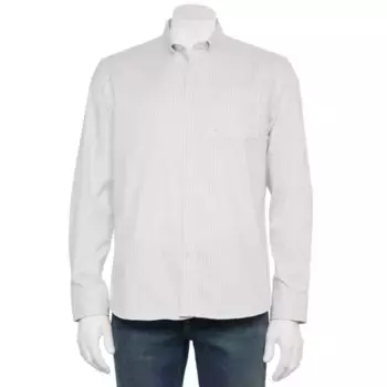 Мужская адаптивная рубашка с длинным рукавом идеальной длины Sonoma Goods For Life, цвет grey white stripe