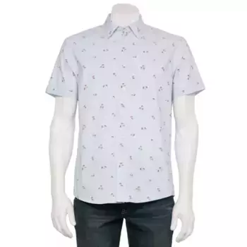 Мужская адаптивная рубашка с коротким рукавом для активного образа жизни Sonoma Goods For Life, цвет umbrealla blue