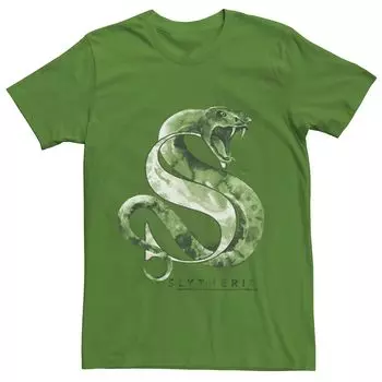 Мужская акварельная футболка Harry Potter Slytherin House Licensed Character