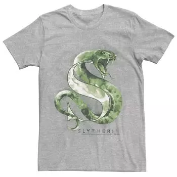 Мужская акварельная футболка Harry Potter Slytherin House Licensed Character
