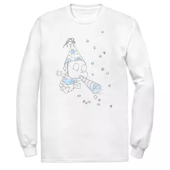 Мужская акварельная футболка с длинными рукавами Rugrats Tommy на день рождения Licensed Character
