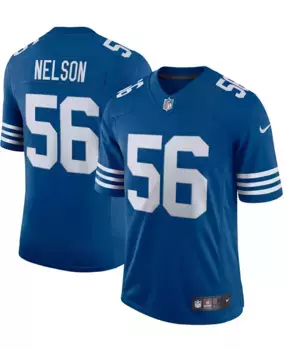 Мужская альтернативная ограниченная джерси Vapor Квентона Нельсона Indianapolis Colts Nike, синий