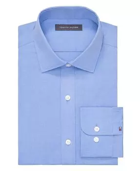 Мужская эластичная классическая рубашка без морщин TH Flex Essentials Tommy Hilfiger, цвет French Blue