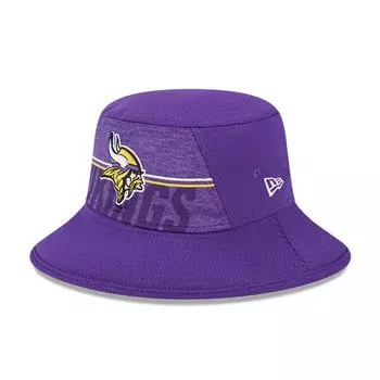 Мужская эластичная панама New Era Purple Minnesota Vikings 2023, тренировочный лагерь НФЛ