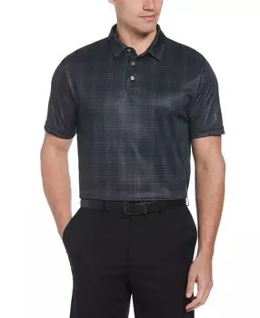 Мужская эластичная рубашка поло для гольфа interlock performance в клетку PGA TOUR