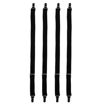 Мужская эластичная рубашка с прямыми носками и подвязками шириной 3/4 дюйма CTM, черный