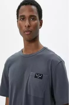 Мужская антрацитовая футболка Koton, серый