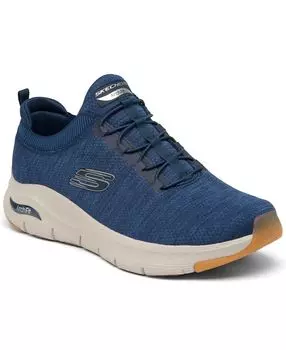 Мужская arch fit - повседневные спортивные кроссовки waveport от finish line Skechers, синий