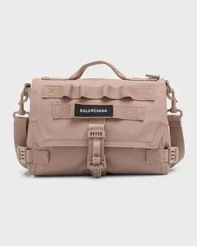 Мужская армейская сумка-мессенджер Balenciaga, цвет 9706 Stone Beige