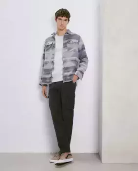 Мужская этническая рубашка Easy Wear, серый