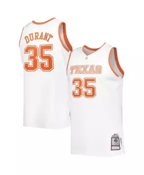 Мужская аутентичная футболка Kevin Durant Texas Longhorns 2006 года Mitchell & Ness, белый