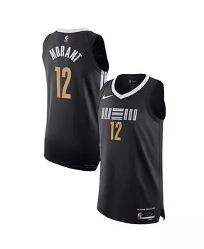 Мужская аутентичная майка Ja Morant Black Memphis Grizzlies 2023/24 — City Edition Nike, черный