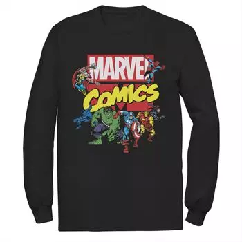 Мужская эксклюзивная футболка с рисунком комиксов Marvel D23 в стиле ретро Licensed Character
