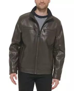 Мужская байкерская куртка из искусственной кожи, созданная для macy's Calvin Klein, мульти