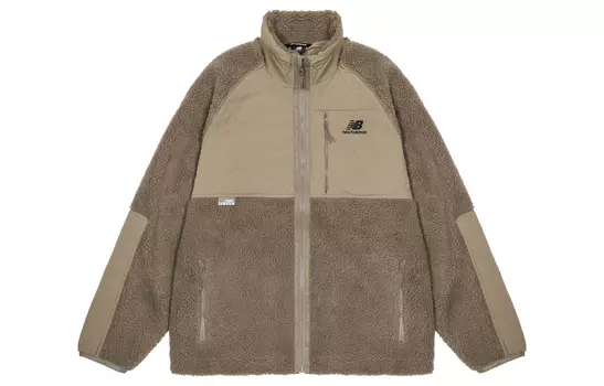 Мужская бархатная куртка New Balance, коричневый