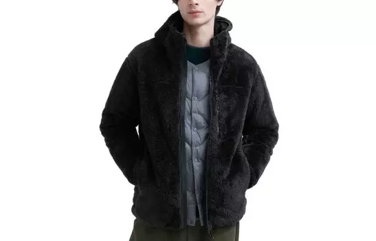 Мужская бархатная куртка UNIQLO, цвет Black