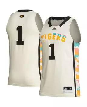Мужская баскетбольная футболка цвета хаки Grambling Tigers Honoring Black Excellence №1 adidas, тан/бежевый