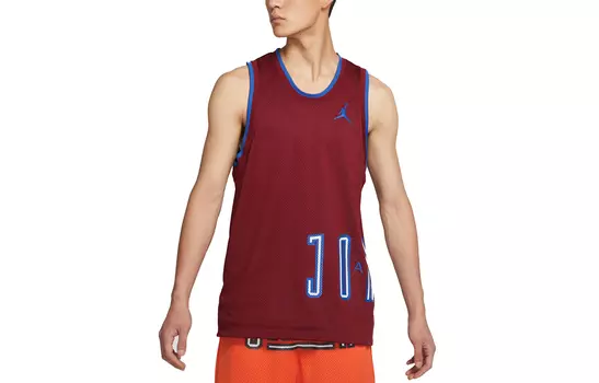 Мужская баскетбольная майка Jordan, цвет Burgundy