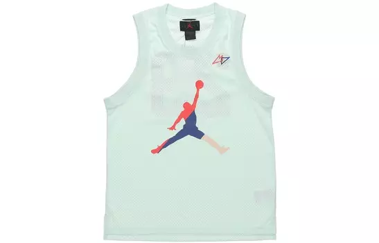 Мужская баскетбольная майка Jordan, цвет иглу синий